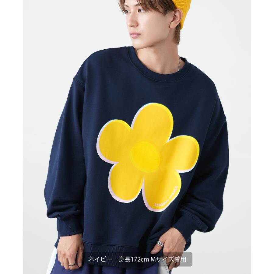 トレーナー メンズ SIDEWAY STANCE サイドウェイスタンス オリジナルプリント グラフィック スウェット ビッグフラワー オーバーサイズ アメカジ カジュアル | improves | 13