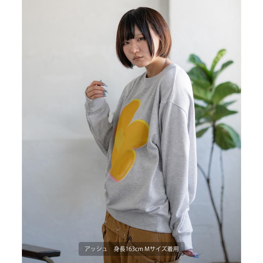 トレーナー メンズ SIDEWAY STANCE サイドウェイスタンス オリジナルプリント グラフィック スウェット ビッグフラワー オーバーサイズ アメカジ カジュアル | improves | 04