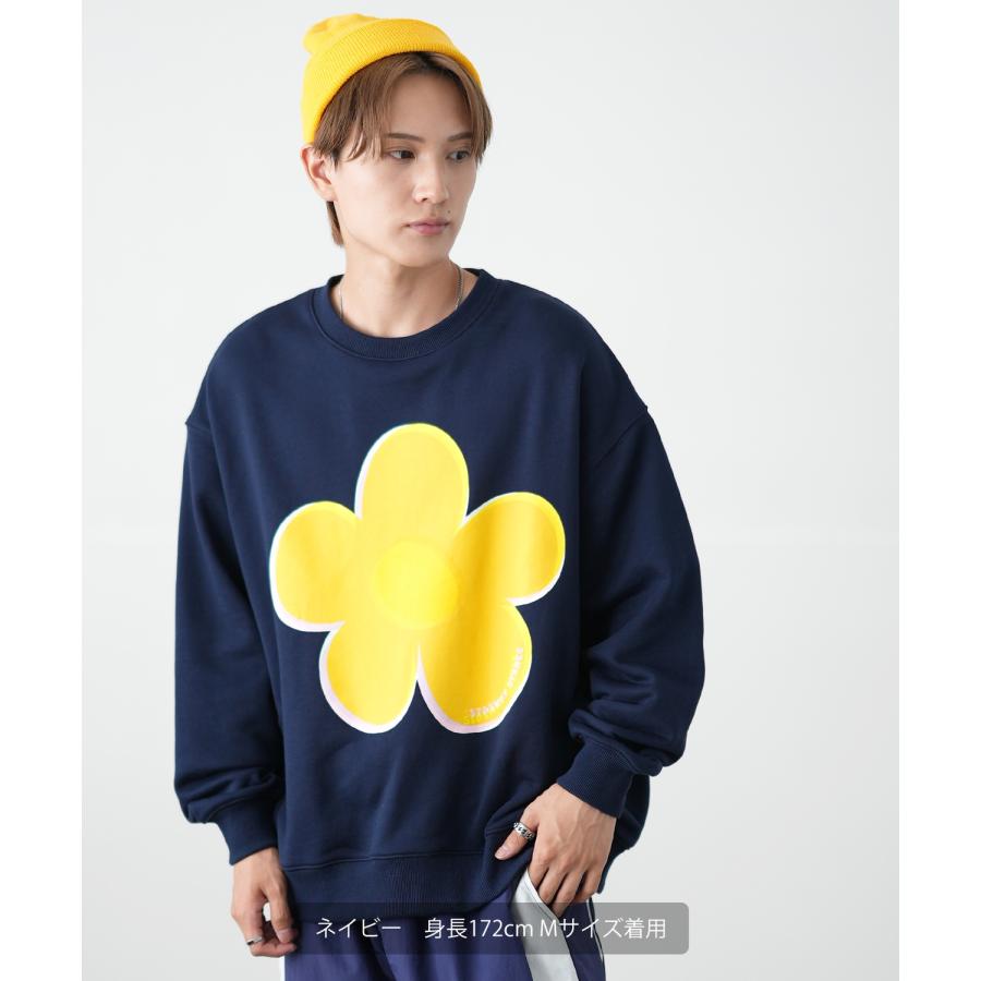 トレーナー メンズ SIDEWAY STANCE サイドウェイスタンス オリジナルプリント グラフィック スウェット ビッグフラワー オーバーサイズ アメカジ カジュアル | improves | 12