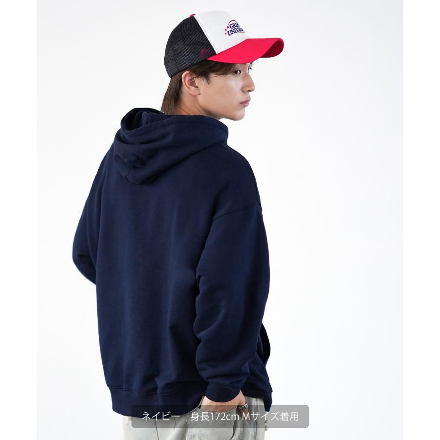 パーカー メンズ SIDEWAY STANCE サイドウェイスタンス オリジナルプリント グラフィック スウェット 3D発泡アメコミロゴ オーバーサイズ アメカジ カジュアル | improves | 05