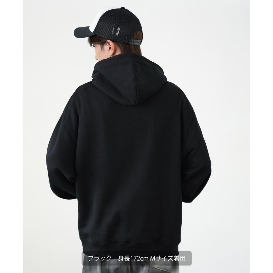 パーカー メンズ SIDEWAY STANCE サイドウェイスタンス オリジナルプリント グラフィック スウェット 3D発泡アメコミロゴ オーバーサイズ アメカジ カジュアル | improves | 09