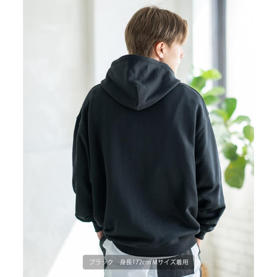 パーカー メンズ SIDEWAY STANCE サイドウェイスタンス 厚盛刺しゅう スウェット クラウンロゴ オーバーサイズ 大きめ アメカジ カジュアル | improves | 09