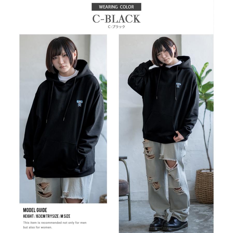 パーカー メンズ SIDEWAY STANCE サイドウェイスタンス オリジナル ワンポイント 刺しゅう スウェットプルパーカー 大きめ カジュアル スケーター ストリート | improves | 20