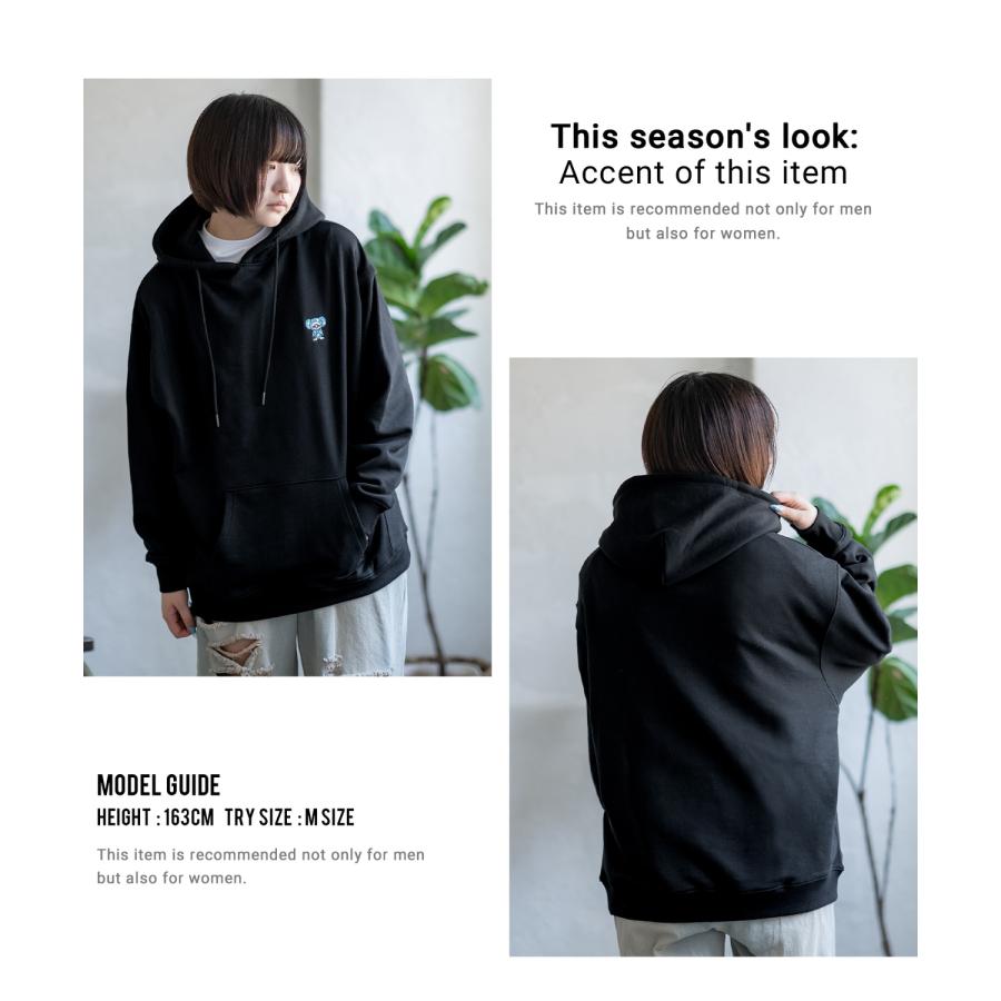 パーカー メンズ SIDEWAY STANCE サイドウェイスタンス オリジナル ワンポイント 刺しゅう スウェットプルパーカー 大きめ カジュアル スケーター ストリート | improves | 21