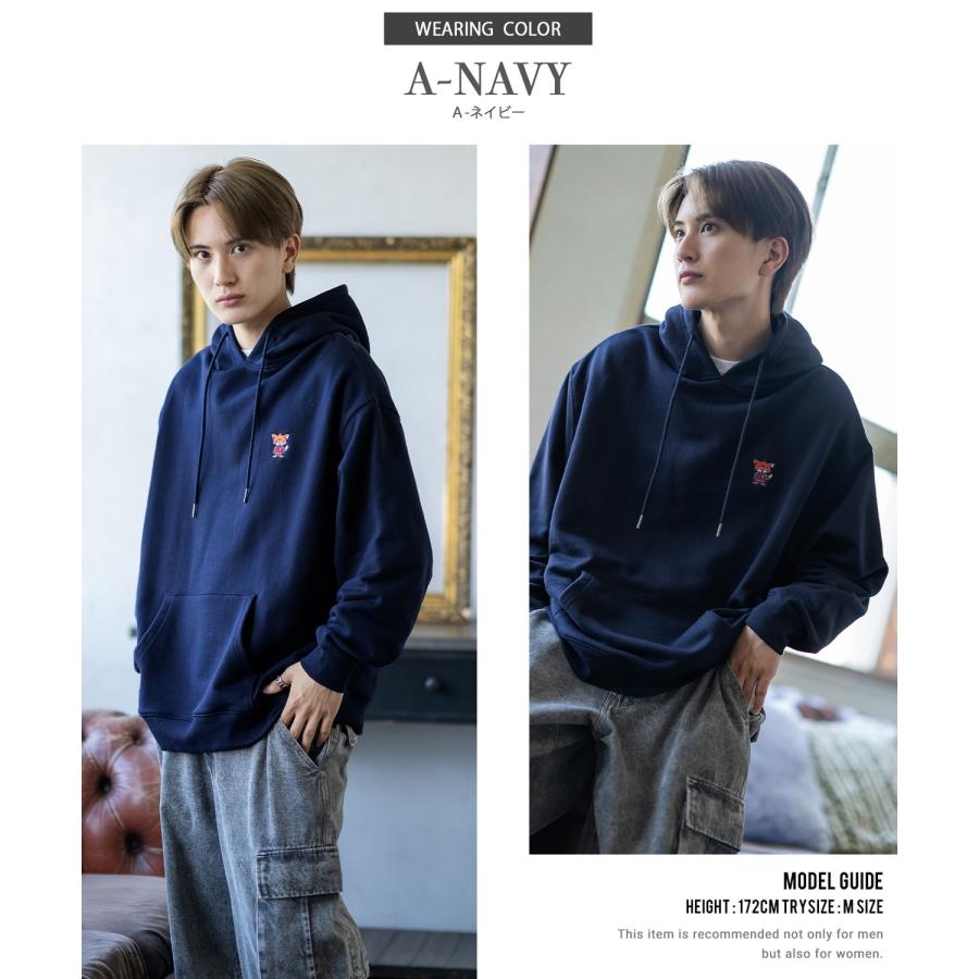 パーカー メンズ SIDEWAY STANCE サイドウェイスタンス オリジナル ワンポイント 刺しゅう スウェットプルパーカー 大きめ カジュアル スケーター ストリート | improves | 11