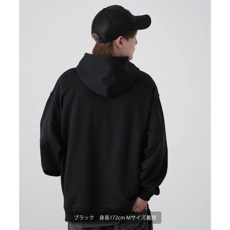 パーカー メンズ SIDEWAY STANCE サイドウェイスタンス 刺しゅう スウェット フラワー オーバーサイズ 大きめ アメカジ カジュアル スケーター ストリート | improves | 06