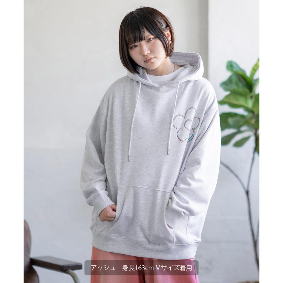 パーカー メンズ SIDEWAY STANCE サイドウェイスタンス 刺しゅう スウェット フラワー オーバーサイズ 大きめ アメカジ カジュアル スケーター ストリート | improves | 09