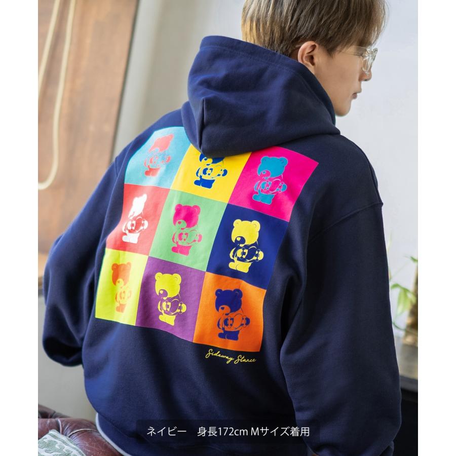 パーカー メンズ SIDEWAY STANCE サイドウェイスタンス オリジナルプリント グラフィック スウェット カラフル オーバーサイズ アメカジ カジュアル | improves | 13