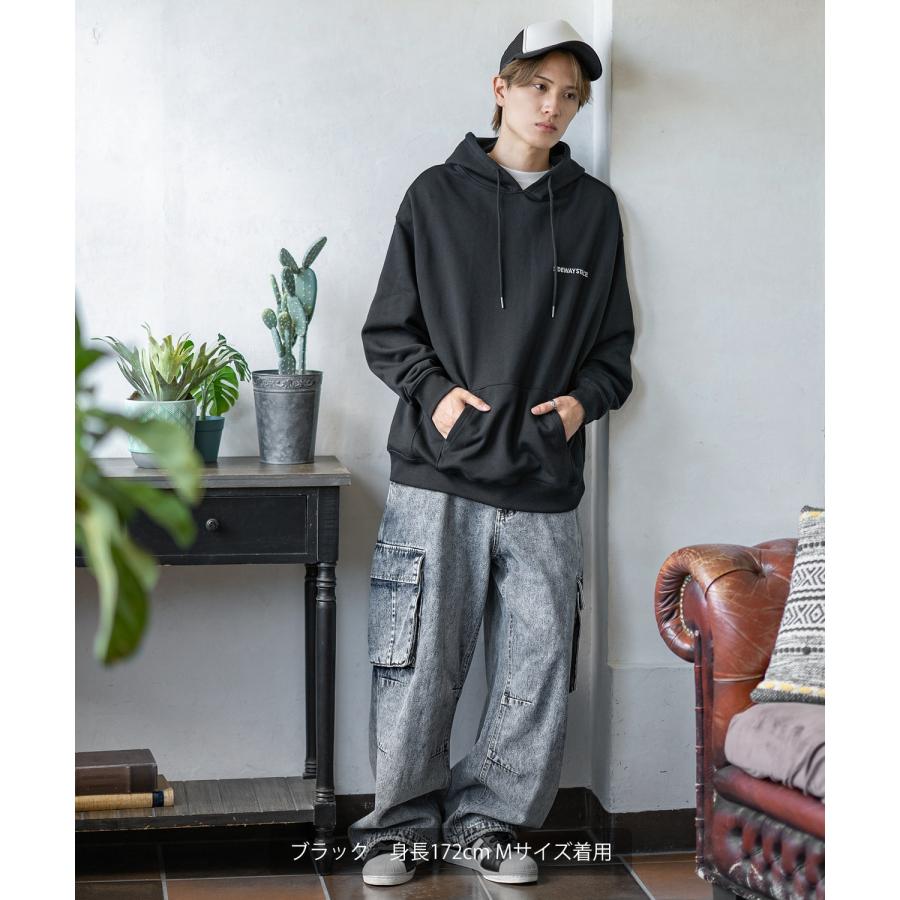 パーカー メンズ SIDEWAY STANCE サイドウェイスタンス オリジナルプリント グラフィック スウェット キャップガール オーバーサイズ アメカジ カジュアル | improves | 13