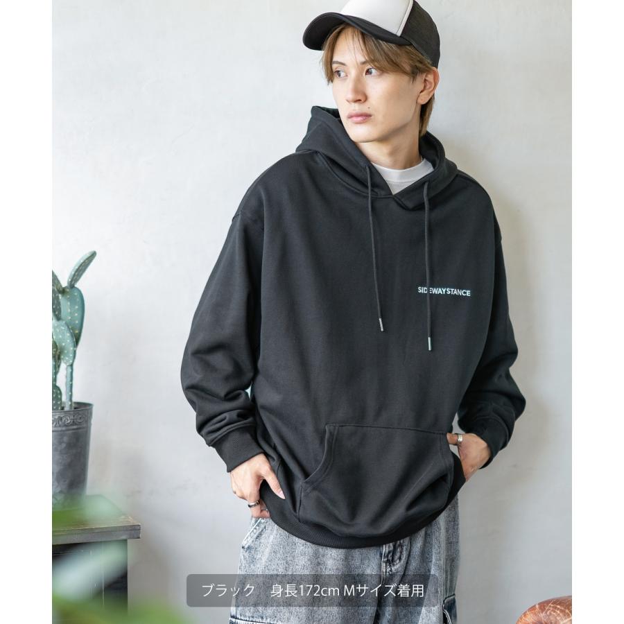 パーカー メンズ SIDEWAY STANCE サイドウェイスタンス オリジナルプリント グラフィック スウェット キャップガール オーバーサイズ アメカジ カジュアル | improves | 09