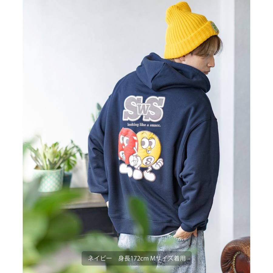 パーカー メンズ SIDEWAY STANCE サイドウェイスタンス オリジナルプリント グラフィック スウェット SWS's 発泡プリント オーバーサイズ アメカジ カジュアル | improves | 15