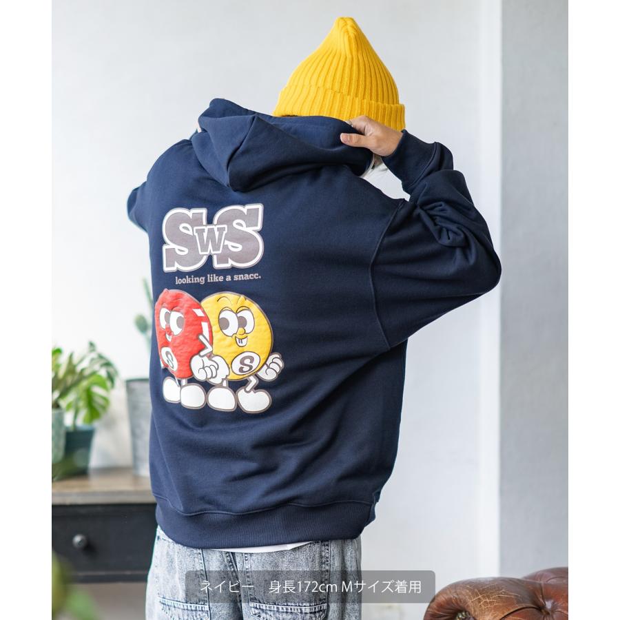 パーカー メンズ SIDEWAY STANCE サイドウェイスタンス オリジナルプリント グラフィック スウェット SWS's 発泡プリント オーバーサイズ アメカジ カジュアル | improves | 16