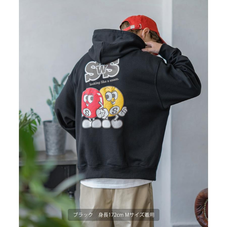 パーカー メンズ SIDEWAY STANCE サイドウェイスタンス オリジナルプリント グラフィック スウェット SWS's 発泡プリント オーバーサイズ アメカジ カジュアル | improves | 05