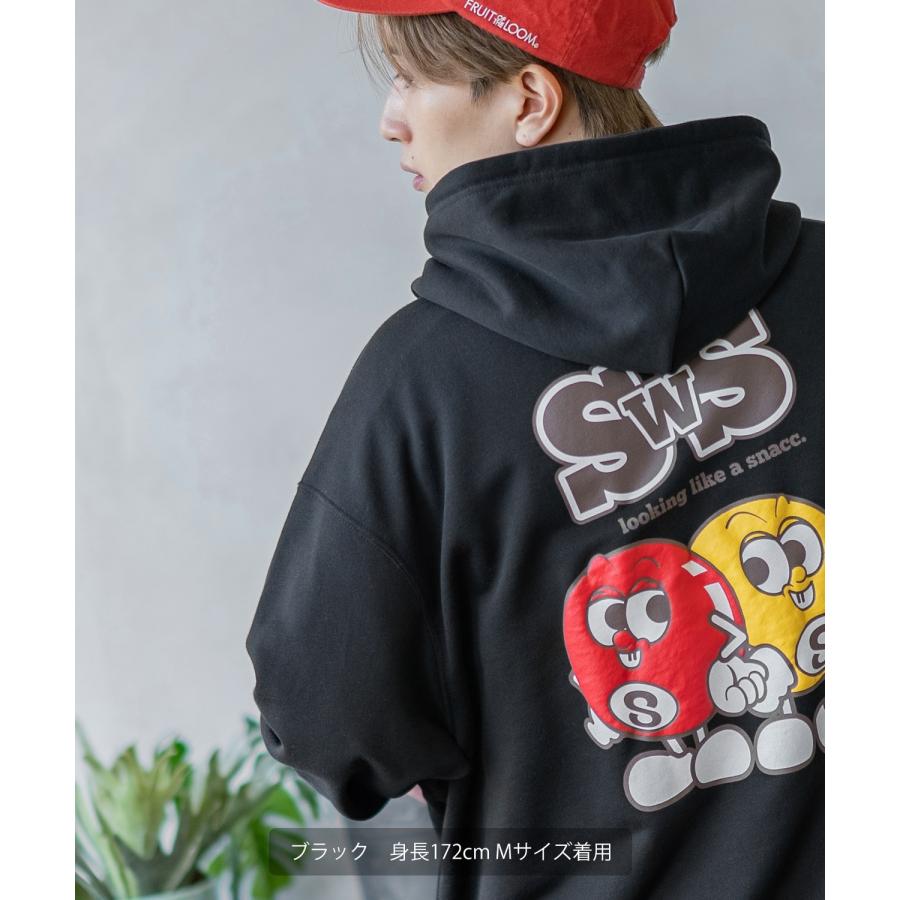 パーカー メンズ SIDEWAY STANCE サイドウェイスタンス オリジナルプリント グラフィック スウェット SWS's 発泡プリント オーバーサイズ アメカジ カジュアル | improves | 07