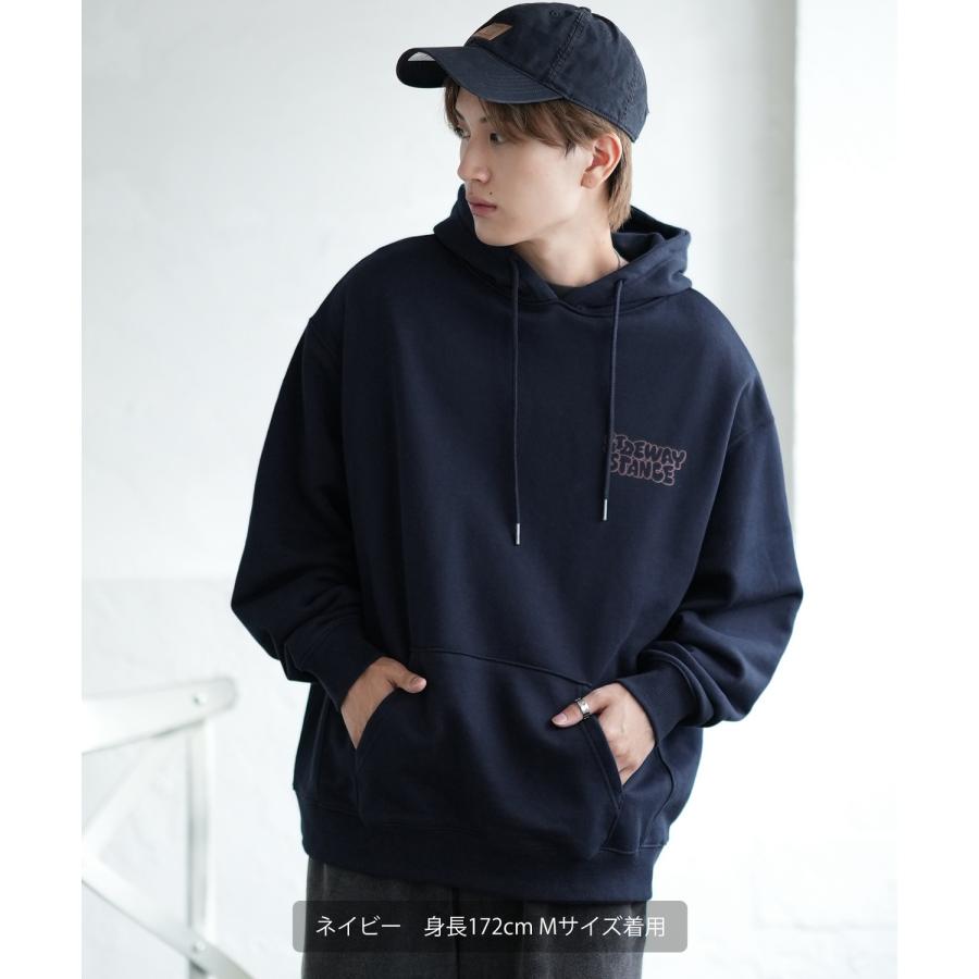 パーカー メンズ SIDEWAY STANCE サイドウェイスタンス オリジナルプリント グラフィック スウェット いないいないばあ オーバーサイズ アメカジ カジュアル | improves | 14