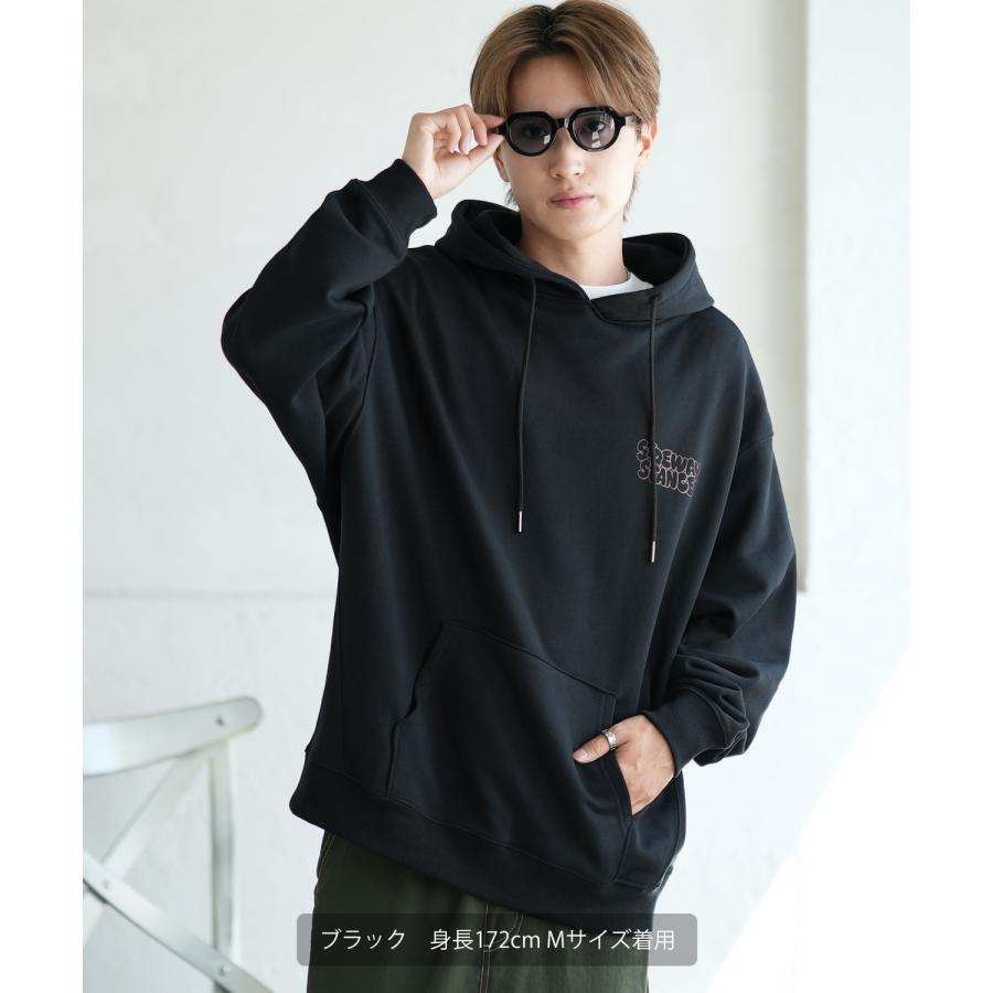 パーカー メンズ SIDEWAY STANCE サイドウェイスタンス オリジナルプリント グラフィック スウェット いないいないばあ オーバーサイズ アメカジ カジュアル | improves | 04