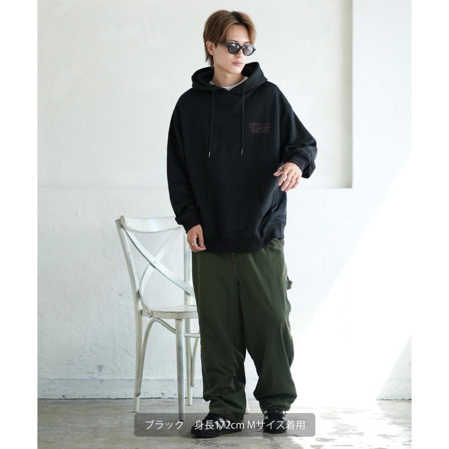 パーカー メンズ SIDEWAY STANCE サイドウェイスタンス オリジナルプリント グラフィック スウェット いないいないばあ オーバーサイズ アメカジ カジュアル | improves | 06
