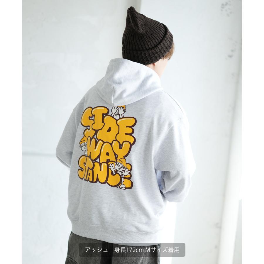パーカー メンズ SIDEWAY STANCE サイドウェイスタンス オリジナルプリント グラフィック スウェット いないいないばあ オーバーサイズ アメカジ カジュアル | improves | 10