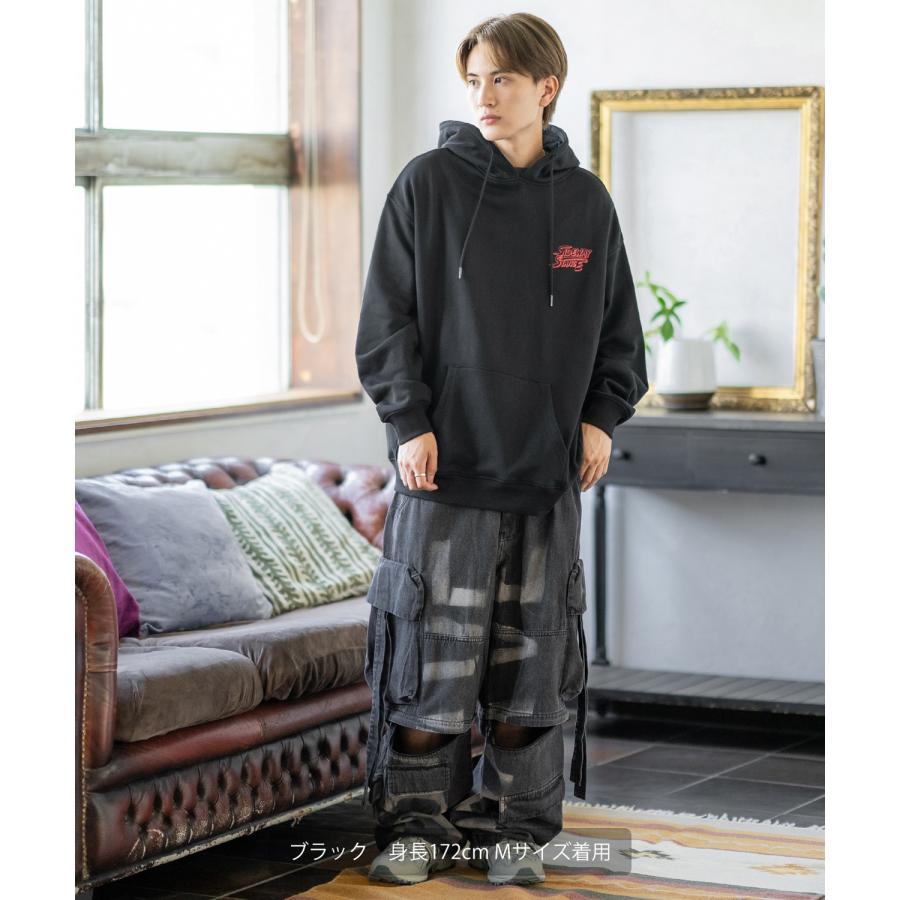 パーカー メンズ SIDEWAY STANCE サイドウェイスタンス オリジナルプリント グラフィック スウェット ファイター オーバーサイズ アメカジ カジュアル | improves | 10