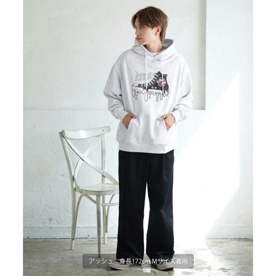 パーカー メンズ SIDEWAY STANCE サイドウェイスタンス オリジナルプリント グラフィック スウェット ハイカットスニーカー オーバーサイズ アメカジ カジュアル | improves | 13