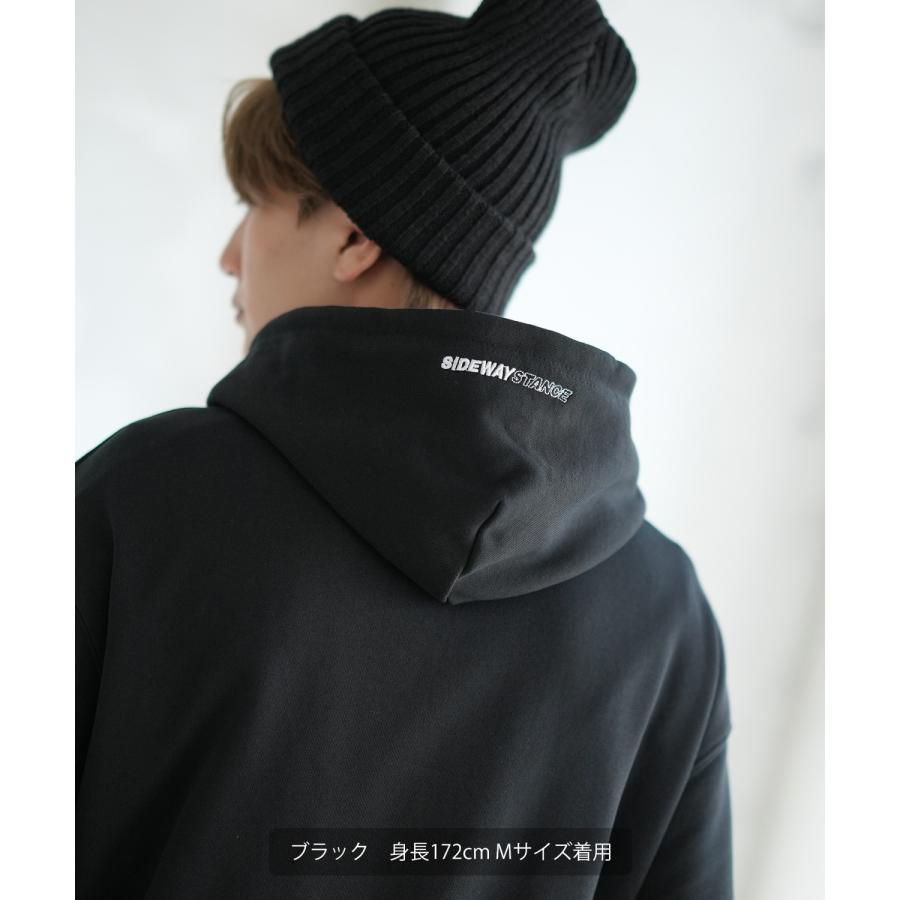 パーカー メンズ SIDEWAY STANCE サイドウェイスタンス オリジナルプリント グラフィック スウェット ハイカットスニーカー オーバーサイズ アメカジ カジュアル | improves | 07