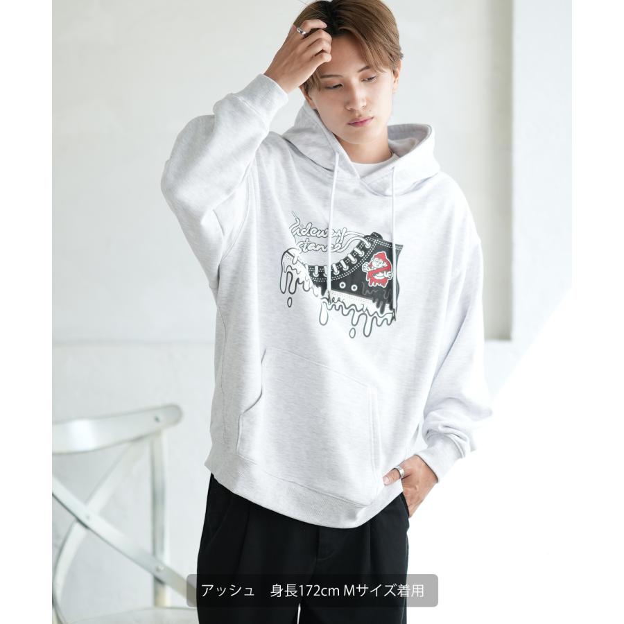 パーカー メンズ SIDEWAY STANCE サイドウェイスタンス オリジナルプリント グラフィック スウェット ハイカットスニーカー オーバーサイズ アメカジ カジュアル | improves | 10