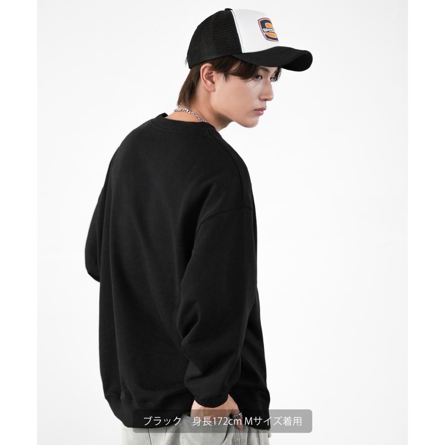 トレーナー メンズ SIDEWAY STANCE サイドウェイスタンス オリジナルプリント グラフィック スウェット カレッジベア オーバーサイズ アメカジ カジュアル | improves | 08