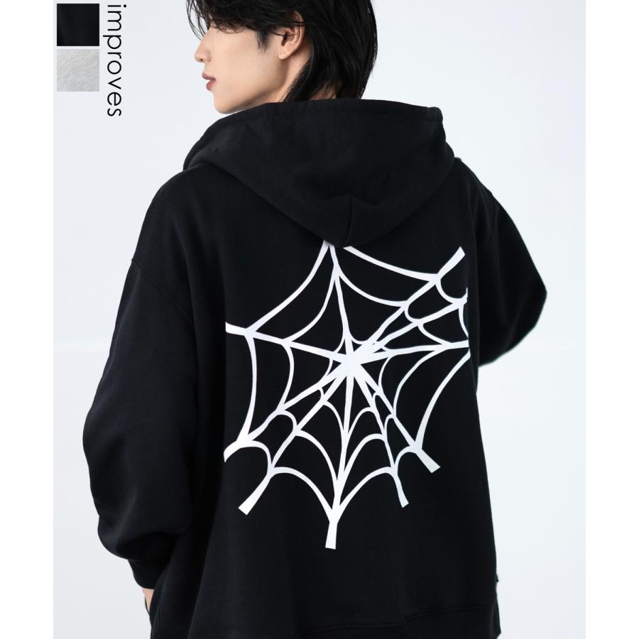 パーカー メンズ SIDEWAY STANCE サイドウェイスタンス ウェブ 厚盛プリント スウェット ジップアップ パーカー オーバーサイズ スケーター ストリート 韓国 | improves