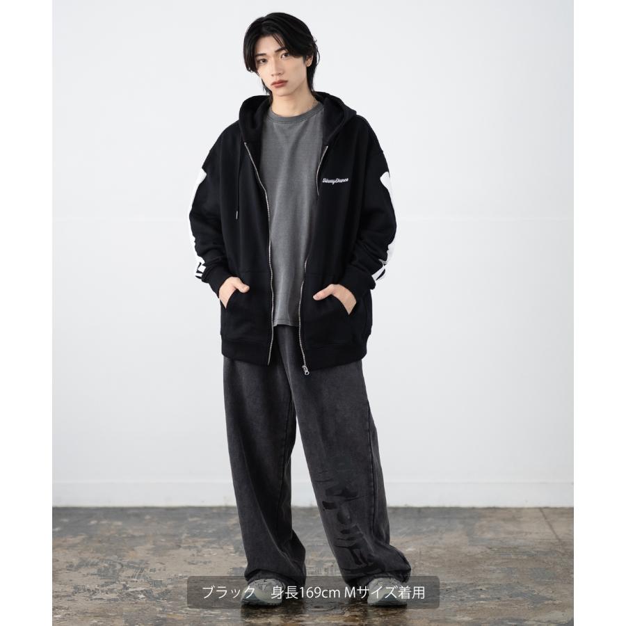 Supreme ブラック コーン プリント パーカー　ストリート　スケーター improves（インプローブス） パーカー メンズ SIDEWAY STANCE サイド