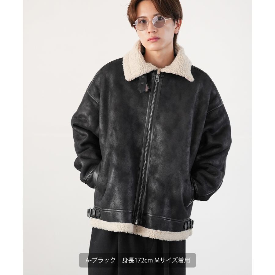 Slick　スリック　メンズ　フェイクムートンジャケット　B-3 　サイズ1 楽天市場】ムートンジャケット アウター コート ジャケット