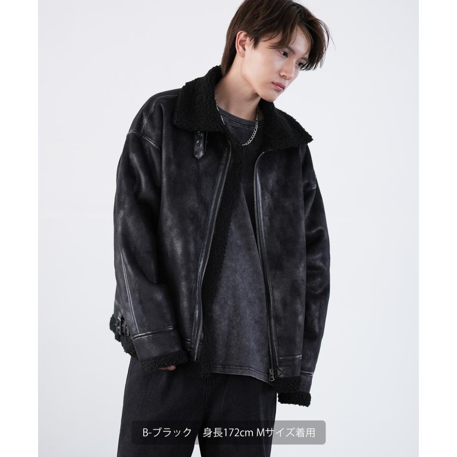 improves ムートンジャケット メンズ SIDEWAY STANCE B-3