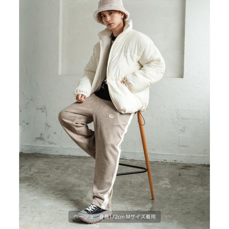 トラックパンツ メンズ SIDEWAY STANCE サイドウェイスタンス オーバルロゴ ワンポイント 刺しゅう スエード ラインパンツ セットアップ スケーター ストリート | improves | 14