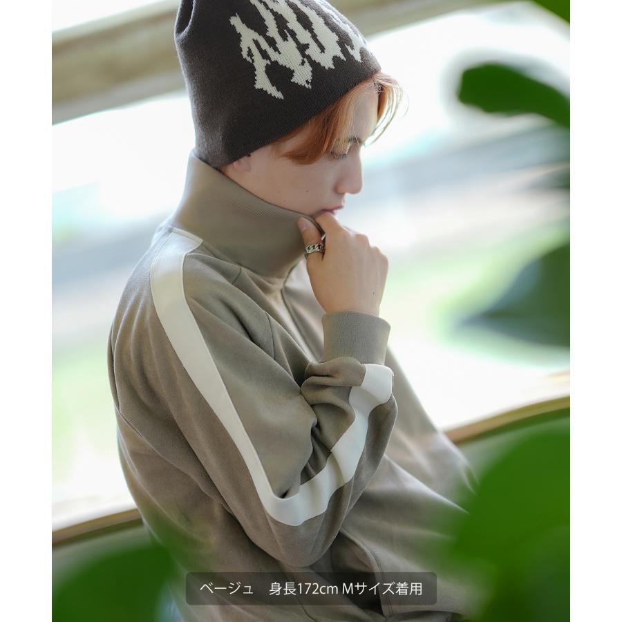 トラックジャケット メンズ SIDEWAY STANCE サイドウェイスタンス オーバルロゴ ワンポイント 刺しゅう スエード ブルゾン セットアップ スケーター ストリート | improves | 06