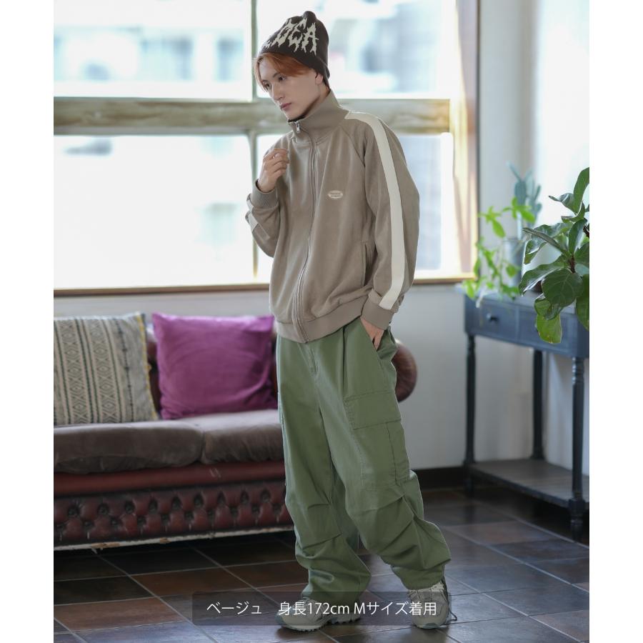 トラックジャケット メンズ SIDEWAY STANCE サイドウェイスタンス オーバルロゴ ワンポイント 刺しゅう スエード ブルゾン セットアップ スケーター ストリート | improves | 09