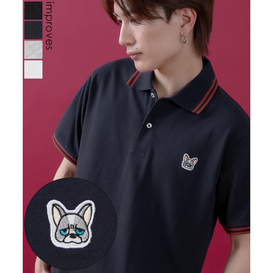 半袖 ポロシャツ メンズ レディース サイドウェイスタンス ワンポイント 刺繍 Tシャツ アメカジ カジュアル スケーター ストリート 古着MIX 韓国ファッション | improves