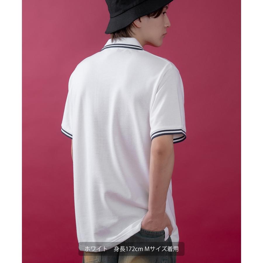 半袖 ポロシャツ メンズ レディース サイドウェイスタンス ワンポイント 刺繍 Tシャツ アメカジ カジュアル スケーター ストリート 古着MIX 韓国ファッション | improves | 19