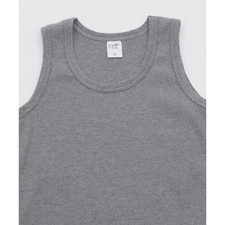 タンクトップ メンズ レディース サイドウェイスタンス ワッフル トップス アメカジ カジュアル スケーター ストリート 古着MIX 韓国ファッション | improves | 18