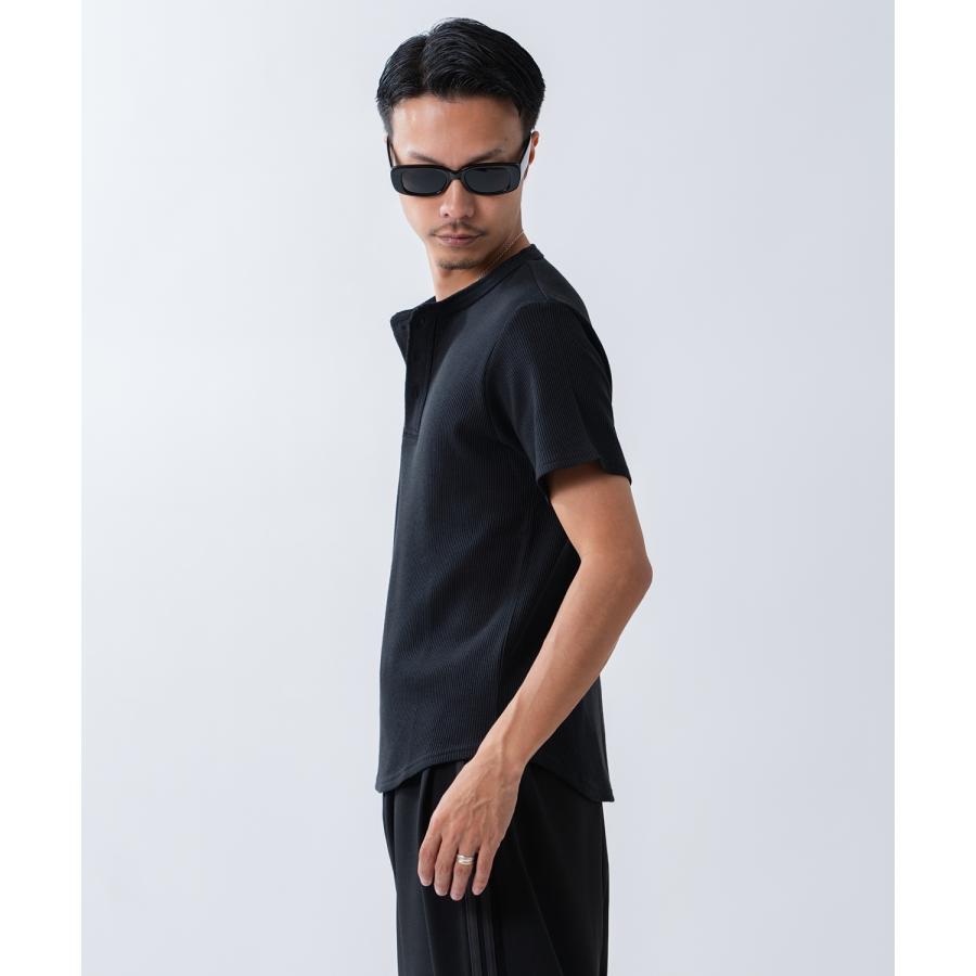 半袖Tシャツ メンズ レディース ワッフル ヘンリー ネック カットソー 大きめ アメカジ カジュアル スケーター ストリート 古着MIX 韓国ファッション | improves | 13
