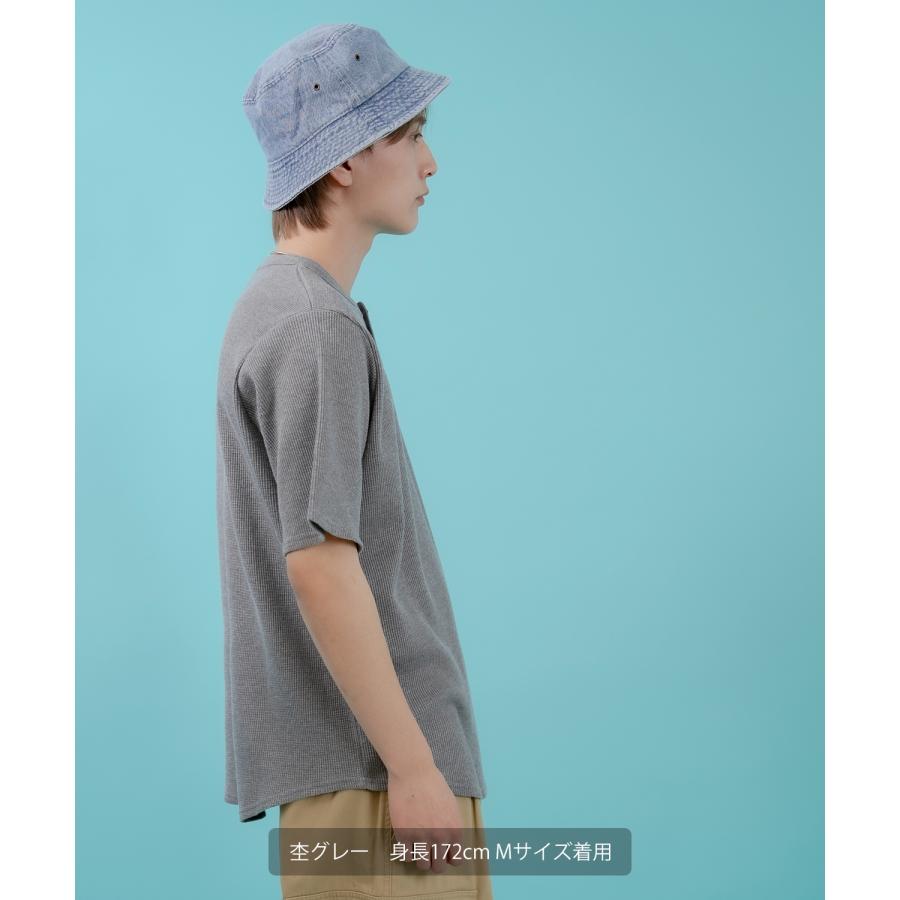 半袖Tシャツ メンズ レディース ワッフル ヘンリー ネック カットソー 大きめ アメカジ カジュアル スケーター ストリート 古着MIX 韓国ファッション | improves | 16