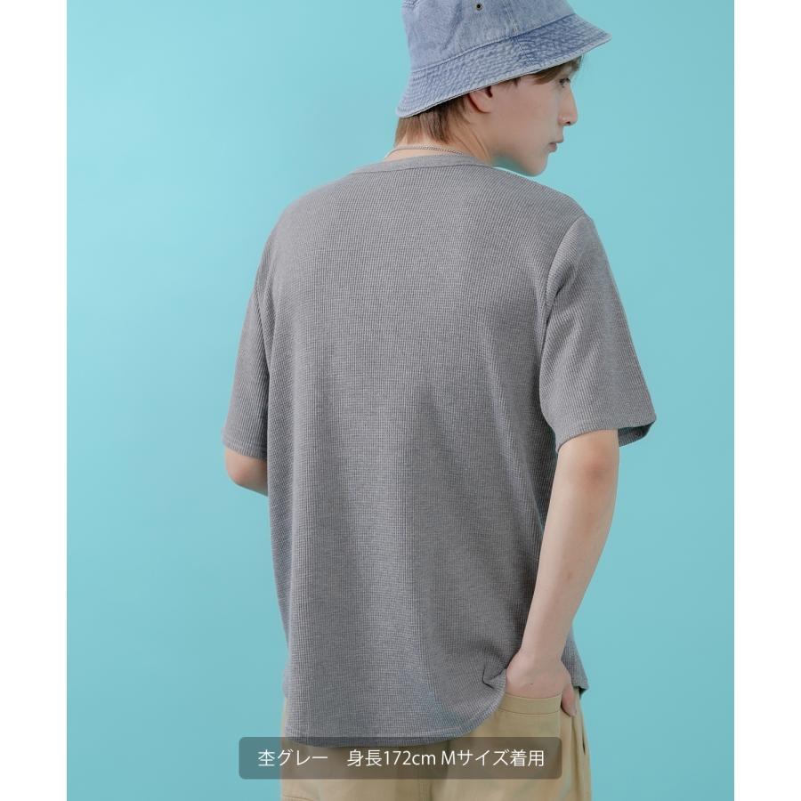半袖Tシャツ メンズ レディース ワッフル ヘンリー ネック カットソー 大きめ アメカジ カジュアル スケーター ストリート 古着MIX 韓国ファッション | improves | 17