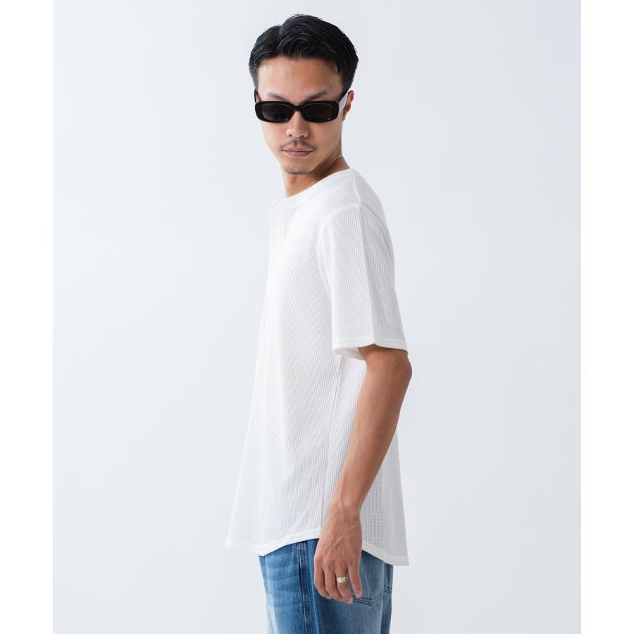 半袖Tシャツ メンズ レディース ワッフル ヘンリー ネック カットソー 大きめ アメカジ カジュアル スケーター ストリート 古着MIX 韓国ファッション | improves | 06