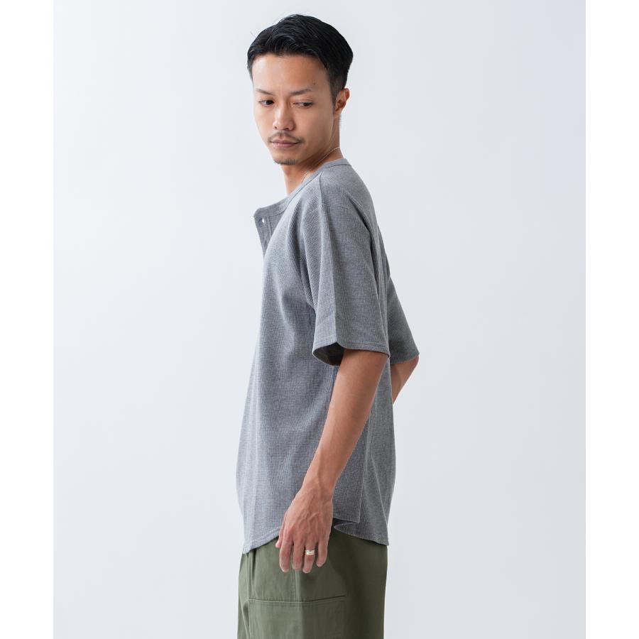 半袖Tシャツ メンズ レディース ワッフル ヘンリー ネック カットソー 大きめ アメカジ カジュアル スケーター ストリート 古着MIX 韓国ファッション | improves | 10