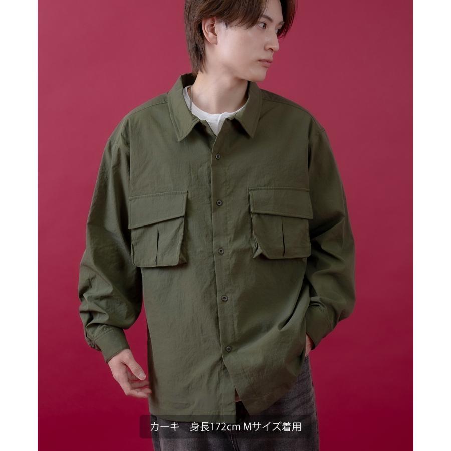 長袖シャツ メンズ レディース サイドウェイスタンス ミリタリーシャツ イージーケア アメカジ カジュアル スケーター ストリート 古着MIX 韓国ファッション | improves | 16