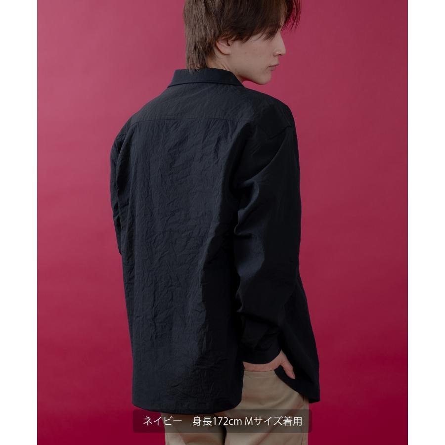 長袖シャツ メンズ レディース サイドウェイスタンス ミリタリーシャツ イージーケア アメカジ カジュアル スケーター ストリート 古着MIX 韓国ファッション | improves | 06