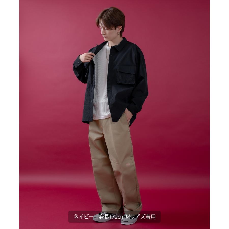 長袖シャツ メンズ レディース サイドウェイスタンス ミリタリーシャツ イージーケア アメカジ カジュアル スケーター ストリート 古着MIX 韓国ファッション | improves | 08