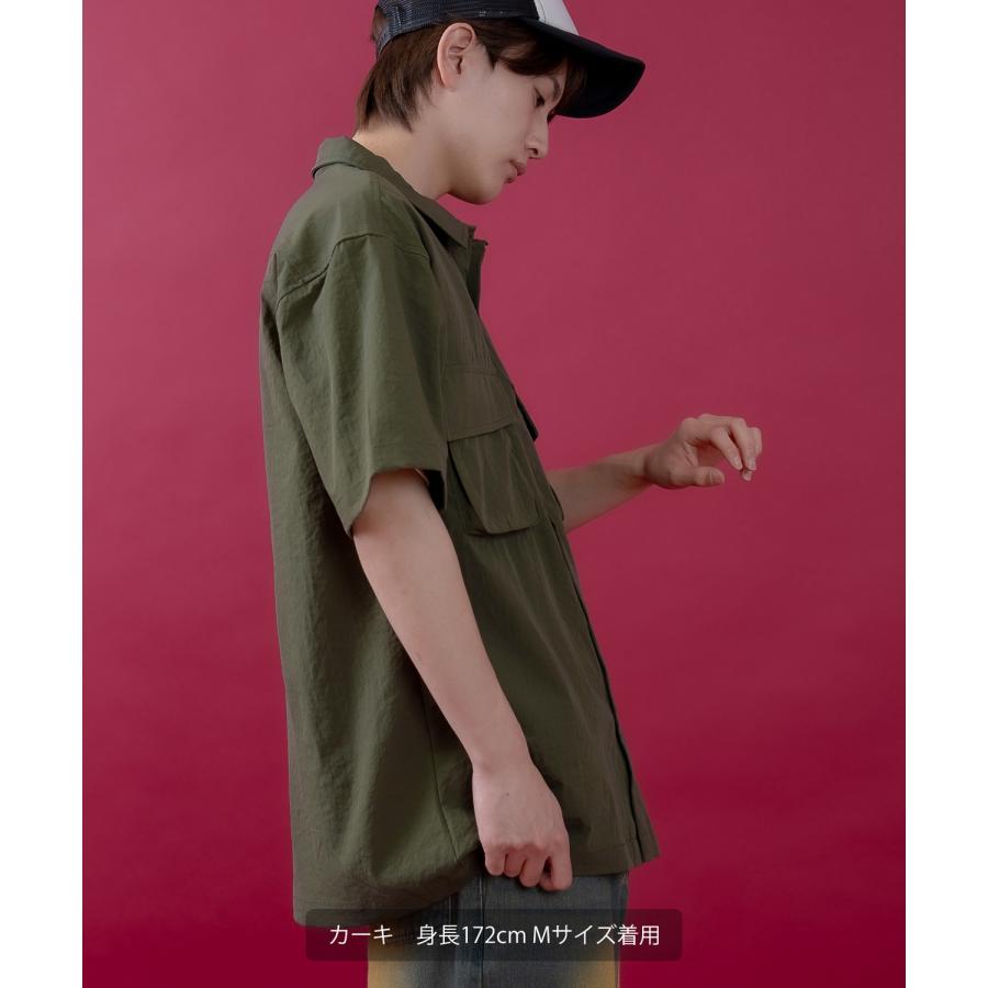 半袖シャツ メンズ レディース サイドウェイスタンス ミリタリーシャツ イージーケア アメカジ カジュアル スケーター ストリート 古着MIX 韓国ファッション | improves | 11