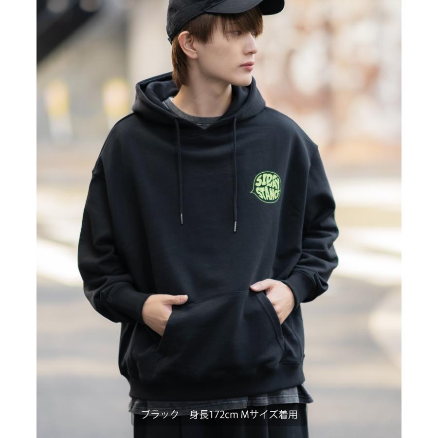 パーカー メンズ SIDEWAY STANCE サイドウェイスタンス オリジナルプリント グラフィック スウェット ガムボール オーバーサイズ アメカジ カジュアル | improves | 04