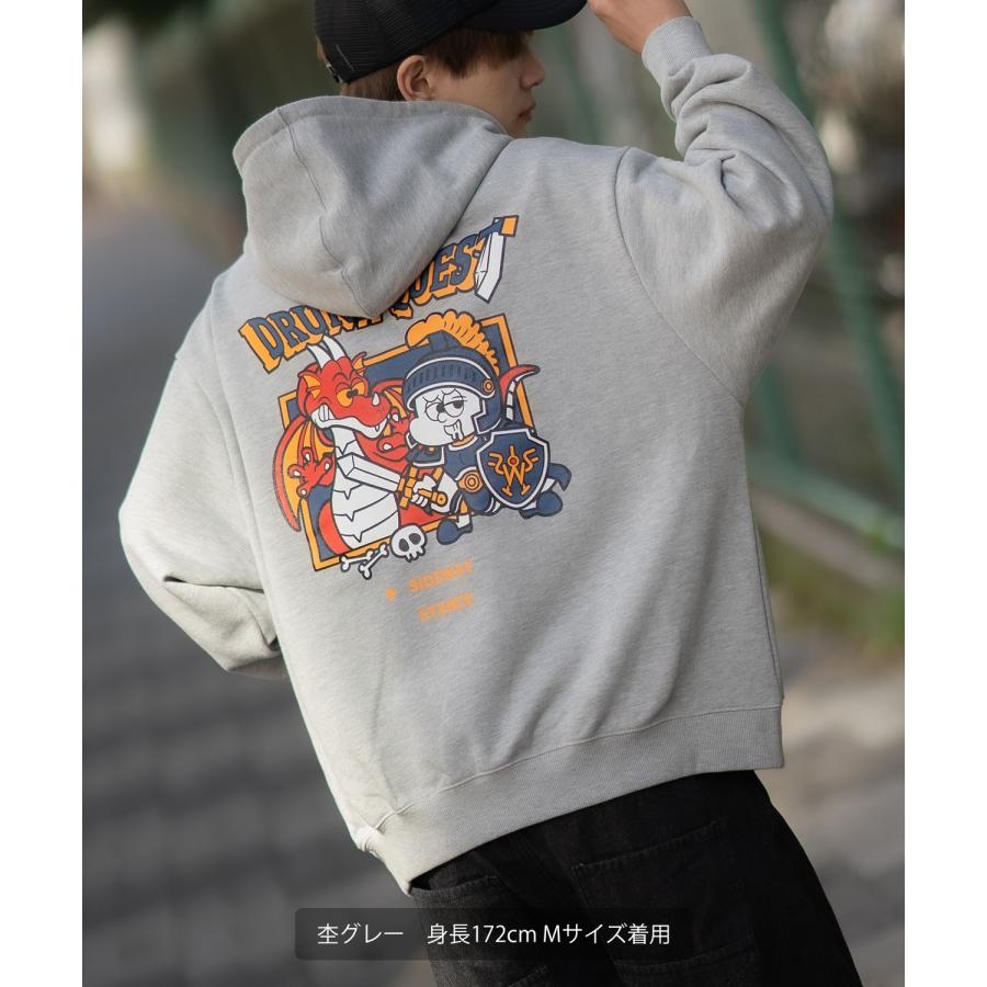 パーカー メンズ SIDEWAY STANCE サイドウェイスタンス オリジナルプリント グラフィック スウェット クエスト オーバーサイズ アメカジ カジュアル | improves | 09