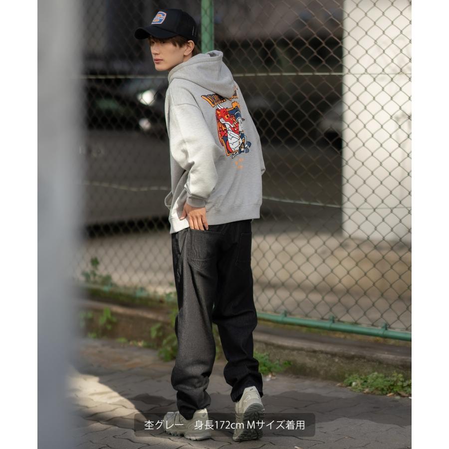 パーカー メンズ SIDEWAY STANCE サイドウェイスタンス オリジナルプリント グラフィック スウェット クエスト オーバーサイズ アメカジ カジュアル | improves | 12