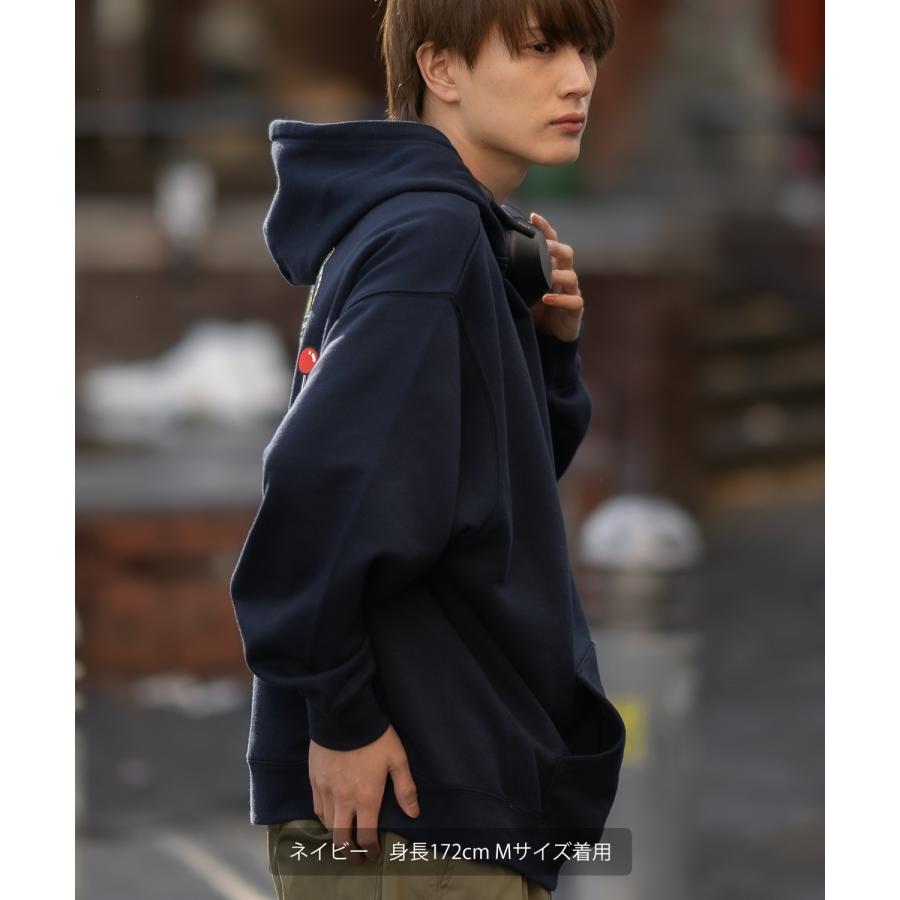 パーカー メンズ SIDEWAY STANCE サイドウェイスタンス オリジナルプリント グラフィック スウェット スロット オーバーサイズ アメカジ カジュアル | improves | 14